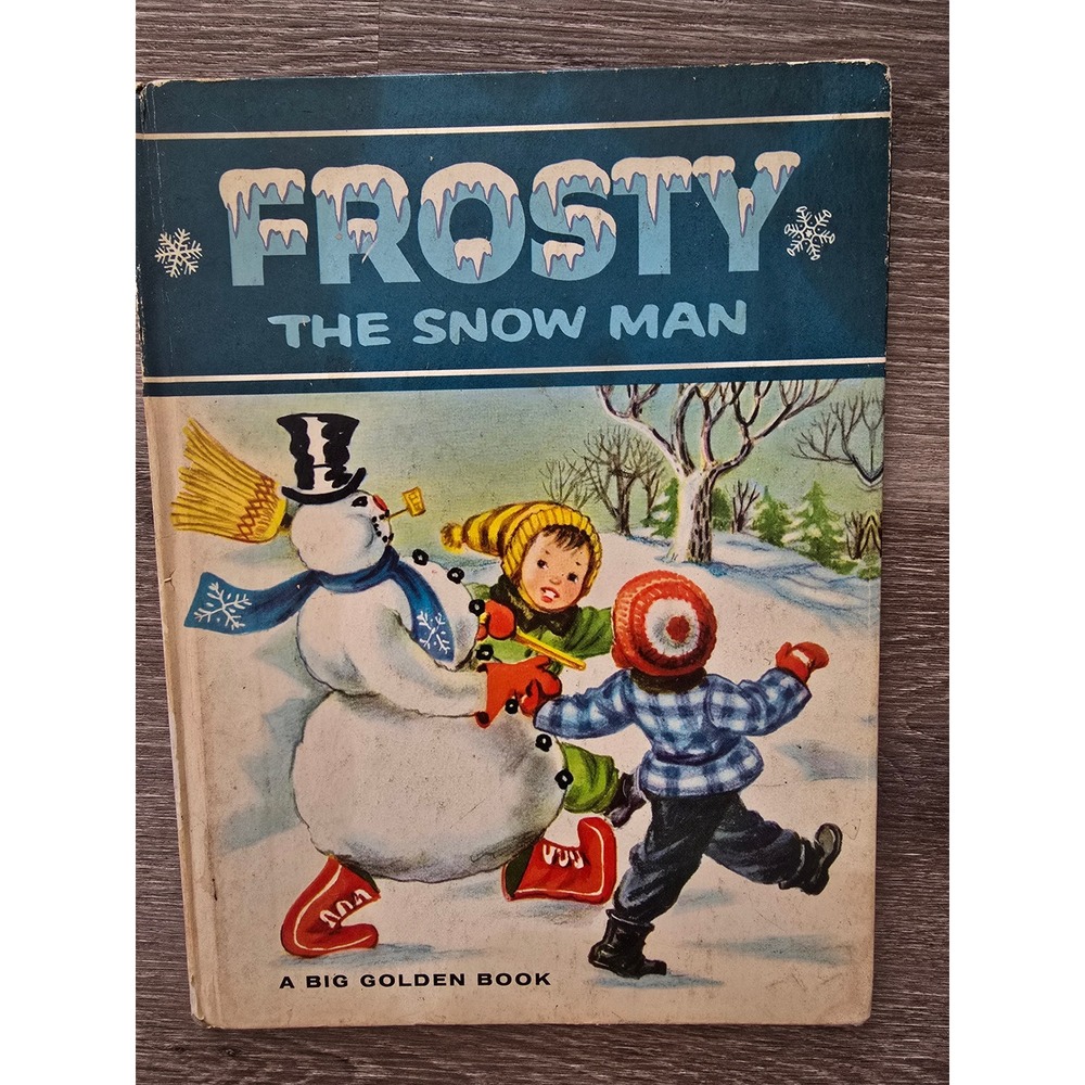 Vintage Frosty The Snowman A Big Golden Book 1969 Edition Childrens Classic‎